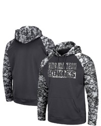 Colosseum Charcoal Virginia Tech Hokies Oht Military Appreciation Digi Camo Big Tall Pullover Hoodie