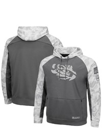 Colosseum Grayarctic Camo Lsu Tigers Oht Military Appreciation Tonal Raglan Pullover Hoodie