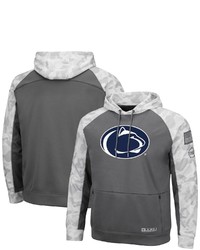 Colosseum Grayarctic Camo Penn State Nittany Lions Oht Military Appreciation Tonal Raglan Pullover Hoodie