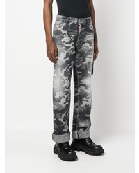 DSQUARED2 Camouflage Straight Leg Jeans