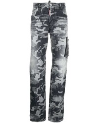 DSQUARED2 Camouflage Straight Leg Jeans