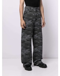 Balenciaga New Baggy Camouflage Print Jeans