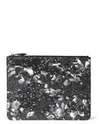 Givenchy Camo Flower Print Leather Pouch