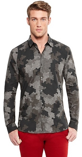 hugo boss camouflage shirt