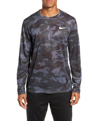 Nike Dry Long Sleeve Camo T Shirt