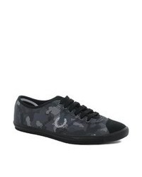 Charcoal Camouflage Low Top Sneakers
