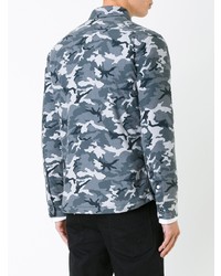 GUILD PRIME Camouflage Padded Shirt Jacket Grey