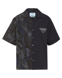 Charcoal Camouflage Short Sleeve Shirt