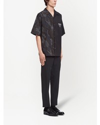 Prada Double Match Stretch Cotton Shirt