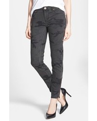 Charcoal Camouflage Skinny Jeans