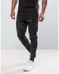 Siksilk Poly Joggers In Camo Skinny Fit