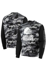 FOCO Black Cleveland Browns Camo Long Sleeve T Shirt