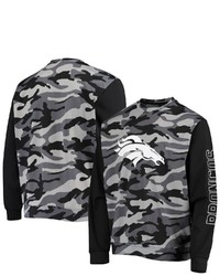 FOCO Black Denver Broncos Camo Long Sleeve T Shirt