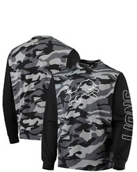 FOCO Black Detroit Lions Camo Long Sleeve T Shirt