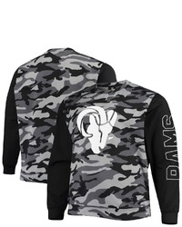 FOCO Black Los Angeles Rams Camo Long Sleeve T Shirt