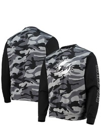 FOCO Black Miami Dolphins Camo Long Sleeve T Shirt