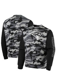 FOCO Black New England Patriots Camo Long Sleeve T Shirt