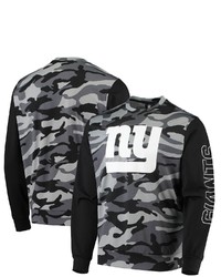 FOCO Black New York Giants Camo Long Sleeve T Shirt