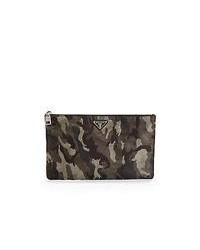 Charcoal Camouflage Zip Pouch