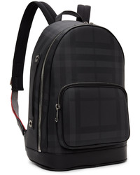 Burberry Black Grey London Check Backpack