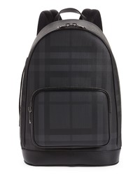 Burberry Rocco Check Canvas Backpack In Dark Charcoal At Nordstrom