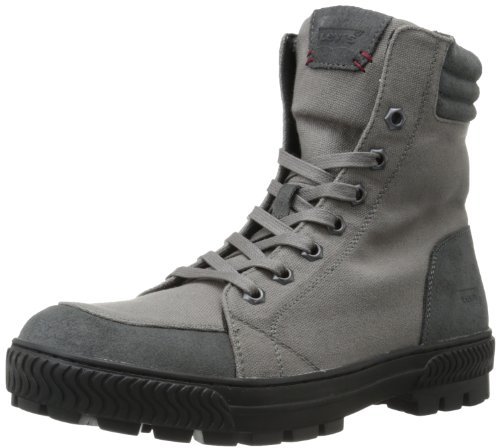 black canvas combat boots