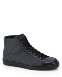 Gucci Gg Supreme Canvas High Top Sneakers