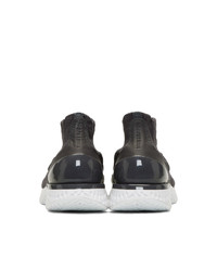 Nike Grey Rise React Flyknit Sneakers