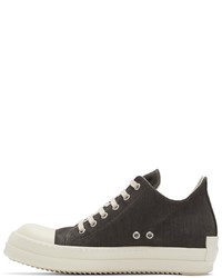 Rick Owens DRKSHDW Grey License Plate Low Sneakers