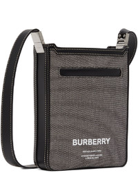 Burberry Grey Square Horseferry Olympia Messenger Bag
