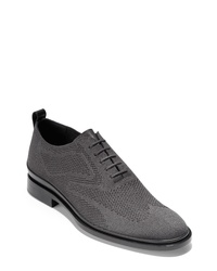 Charcoal Canvas Oxford Shoes