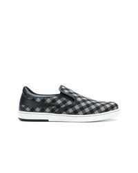 Tomas Maier Chequer Canvas Slip On