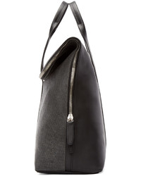 3.1 Phillip Lim Grey Canvas Leather 31 Hour Tote