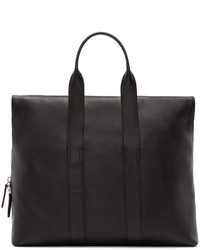 3.1 Phillip Lim Grey Canvas Leather 31 Hour Tote