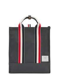 Thom Browne Grey Unlined Canvas Tote Bag