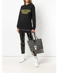 Karl Lagerfeld Kspace Tweed Shopper Bag