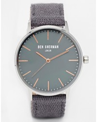 Charcoal Canvas Watch