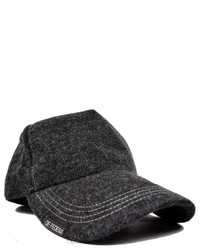 ChicNova Grey Wool Blended Baseball Cap With Wide Arched Brim