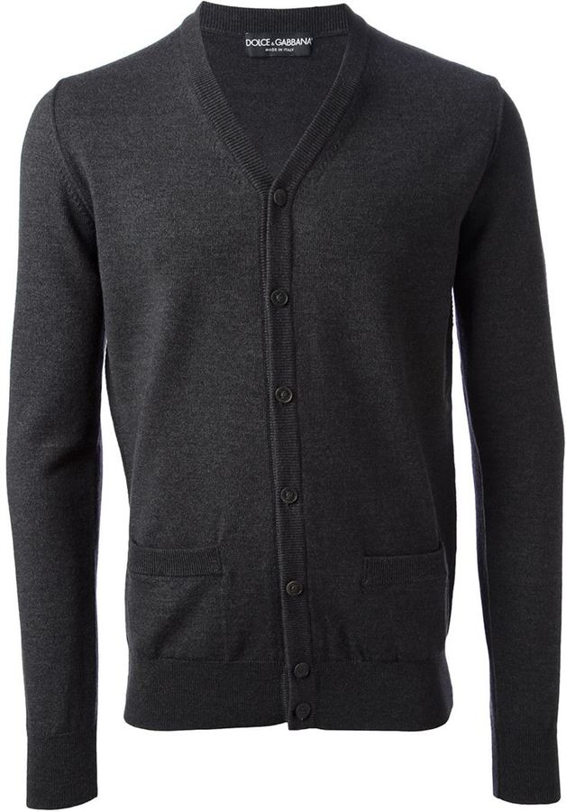 Dolce & Gabbana V Neck Cardigan, $795 | farfetch.com | Lookastic