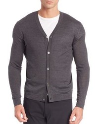 Theory Silk Cashmere Button Front Cardigan