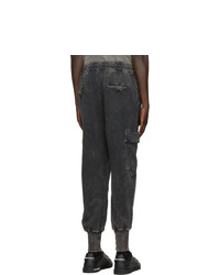 Dolce and Gabbana Black Washed Cargo Pants