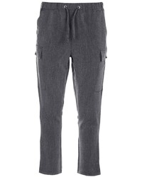 Boohoo Charcoal Cargo Formal Trousers