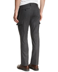 Ralph Lauren Flannel Cargo Pants Charcoal