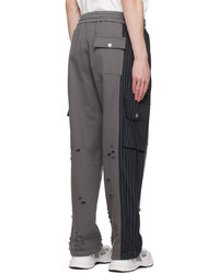 Feng Chen Wang Gray Contrast Pocket Cargo Pants