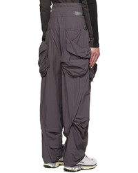 Archival Reinvent Gray Extended Waistband Cargo Pants