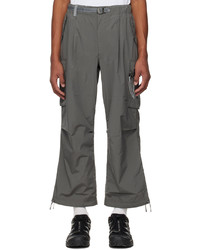 And Wander Gray Oversized Cargo Pants
