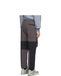 N. Hoolywood Grey And Black Cold Weather Cargo Pants
