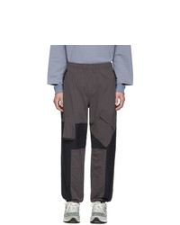 N. Hoolywood Grey And Black Cold Weather Cargo Pants