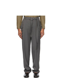 Vejas Grey Gill Pocket Trousers