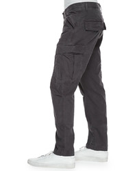 J Brand Jeans Collins Cargo Pocket Utility Jogger Pants Dark Gray